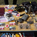 Большим спросом пользовались военно-исторические сувениры...