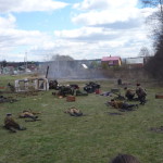 Авангард казаков обнаруживает противника...