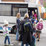 Посадка в автобус